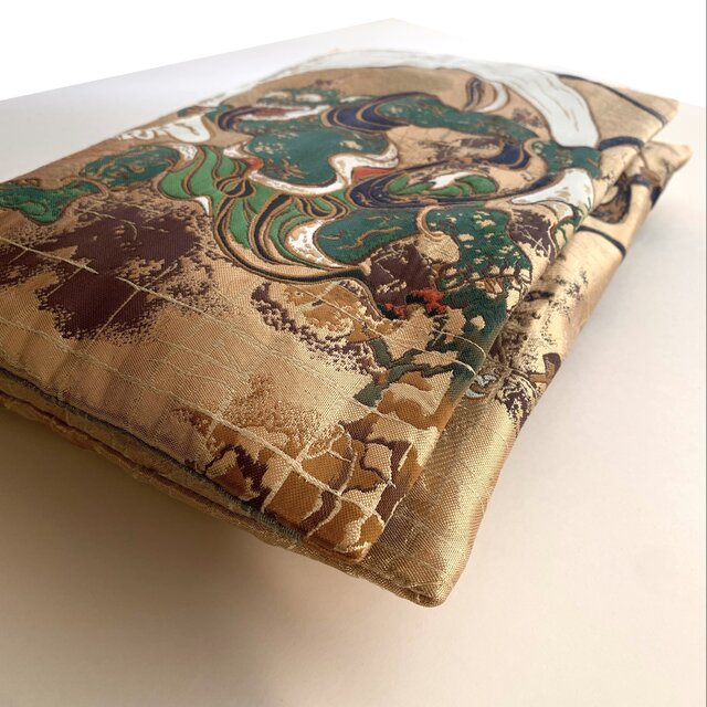 風神雷神〜ゴールド』 B5サイズ 金襴織物御朱印帳袋 御朱印帳ケース