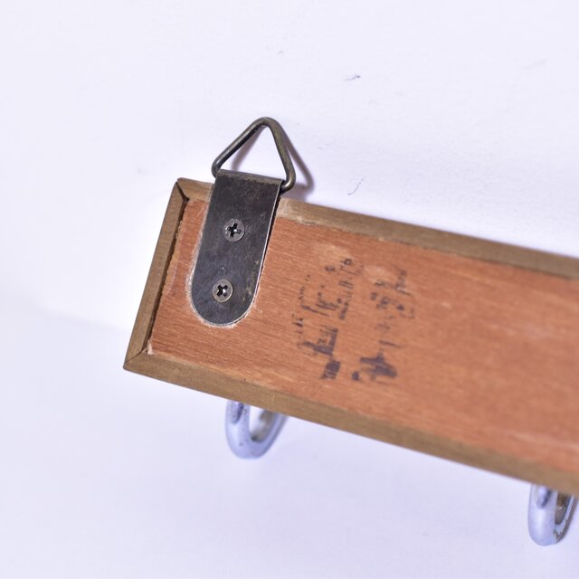 木工 】 壁掛け 4連 キーフック キーホルダー ロープフック 使用