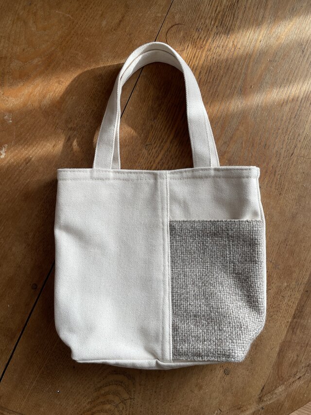 片側ポッケのトート #001