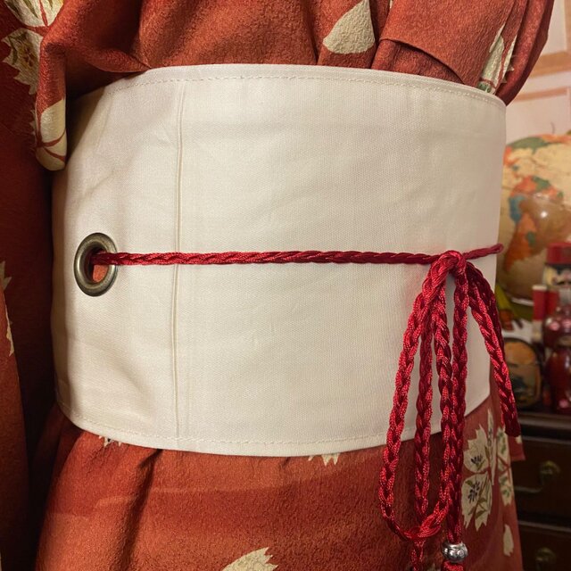 着物リメイク ミニミディ ワンピース＆帯サッシュベルトセット｜和洋