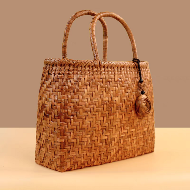 山葡萄 蔓 ハンドバッグ かご 籠 網代編み トートバッグ 着服 山葡萄 かごバッグ やまぶどう 山ぶどう ビーチハンド