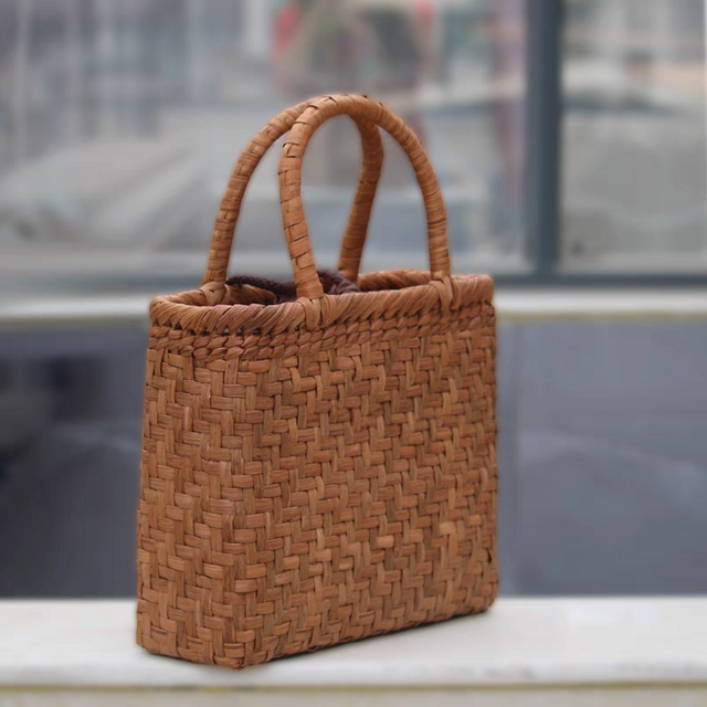 山葡萄 蔓 ハンドバッグ かご 籠 網代編み トートバッグ 着服 山葡萄 かごバッグ やまぶどう 山ぶどう ビーチハンド