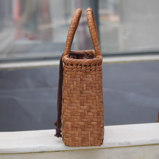 山葡萄 蔓 ハンドバッグ かご 籠 網代編み トートバッグ 着服 山葡萄
