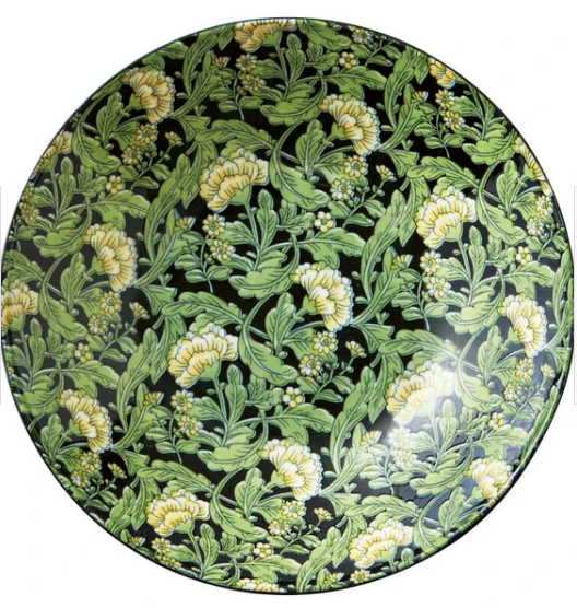 【大特価】【新品】 美濃焼　ジャルダン草花図大皿プレート　2枚セット　サイズ：約φ22×5cm