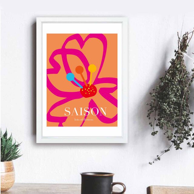 元気な花 送料無料 個性のseiサイト イラスト アート ポスター アート