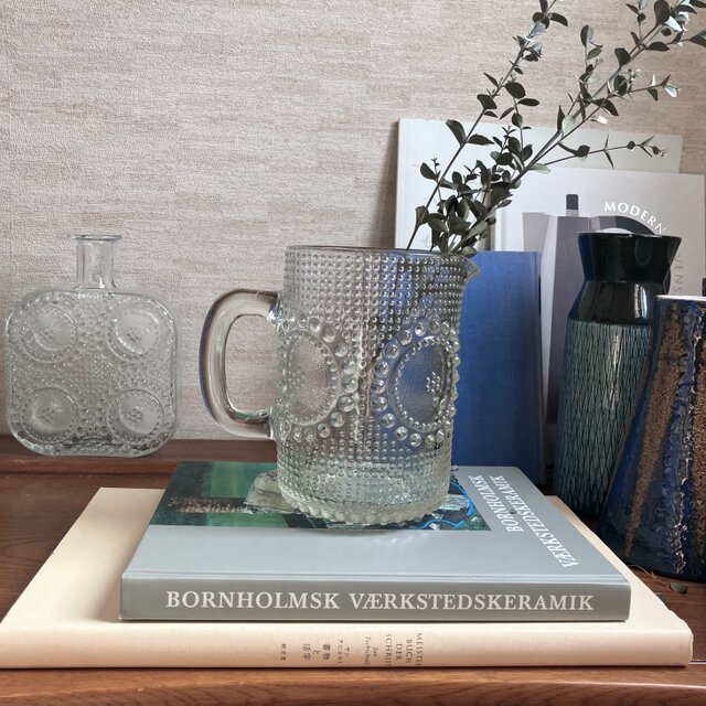 北欧＊水滴のような北欧の水差し／リーヒマエンラシ／グラッポニア