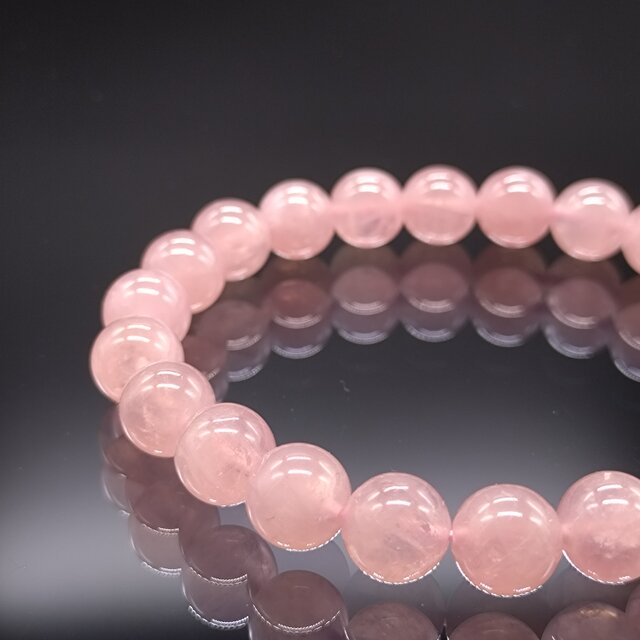 ローズクォーツ・8mm・紅水晶・【ディープタイプ・最高品質