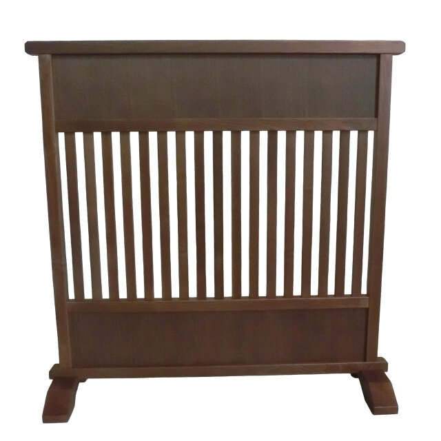 木製 和風 パーテーション　格子状衝立　木地仕上げ　天然杢タモ無垢材使用② 特価木製 和風 パーテーション格子状衝立木地仕上げ天然杢タモ