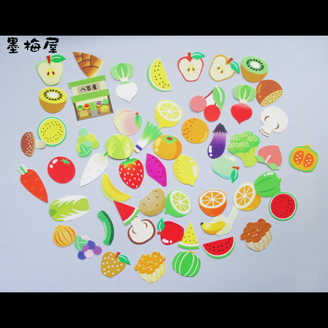 【フレークシール】八百屋【54枚入り】