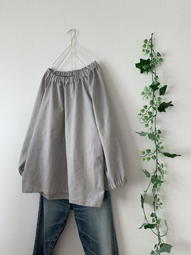 リネンゴムギャザーブラウス