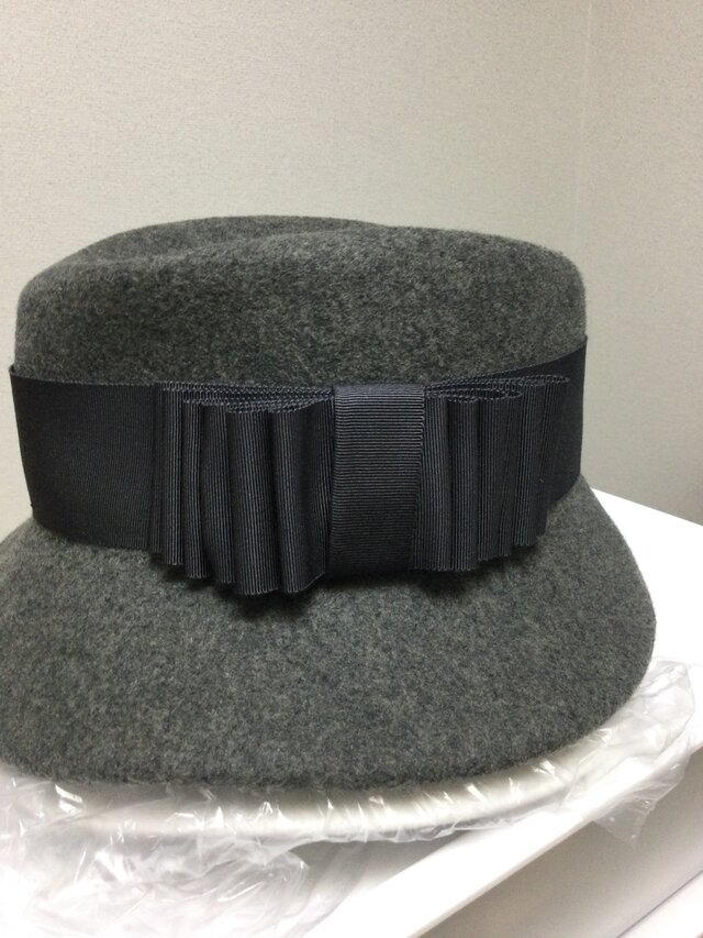 グレーソフト帽子