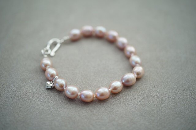 drop】silver925 ピンクパールブレスレット | iichi 日々の