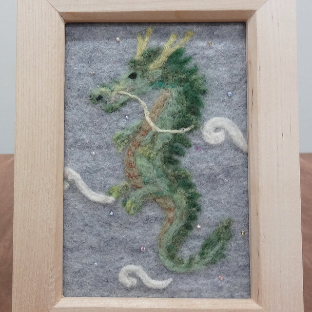 Var3da-　　美品】龍刺繍額 昭和レトロ アンティーク 絵 刺繍 ☆激レア☆ 80年代 龍 刺繍 財布 昭和 レトロ ヤンキー - メルカリ