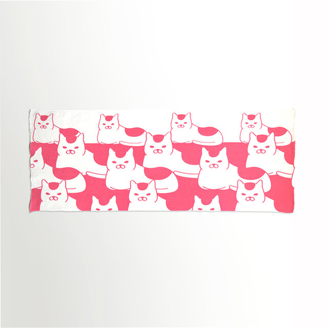 猫の集会　手ぬぐい