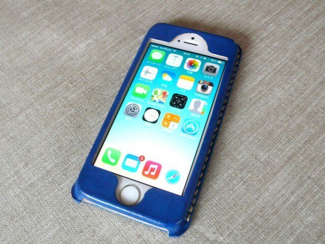 【受注制作】iPhoneケース《5/5S/SE専用》|藍青の画像1枚目