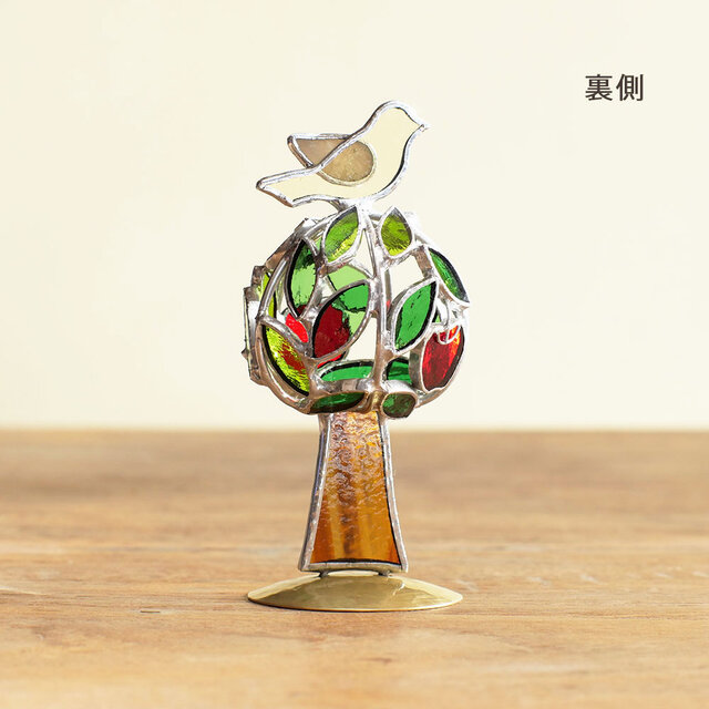 りんごの木 （真鍮ベース・ステンドグラス） | iichi 日々の暮らしを