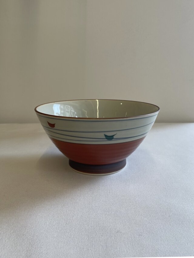 有田焼　朱巻反丼