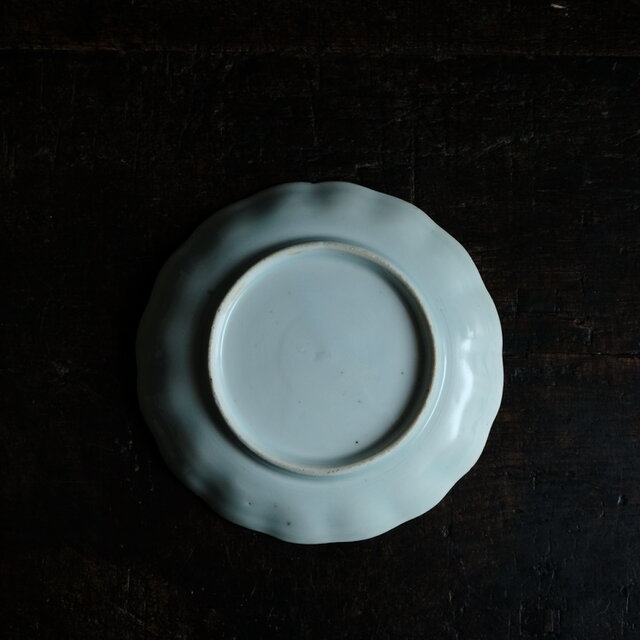 蝙蝠と果実◇伊万里 蝙蝠文染付中皿 骨董/antiques丁寧な暮らし