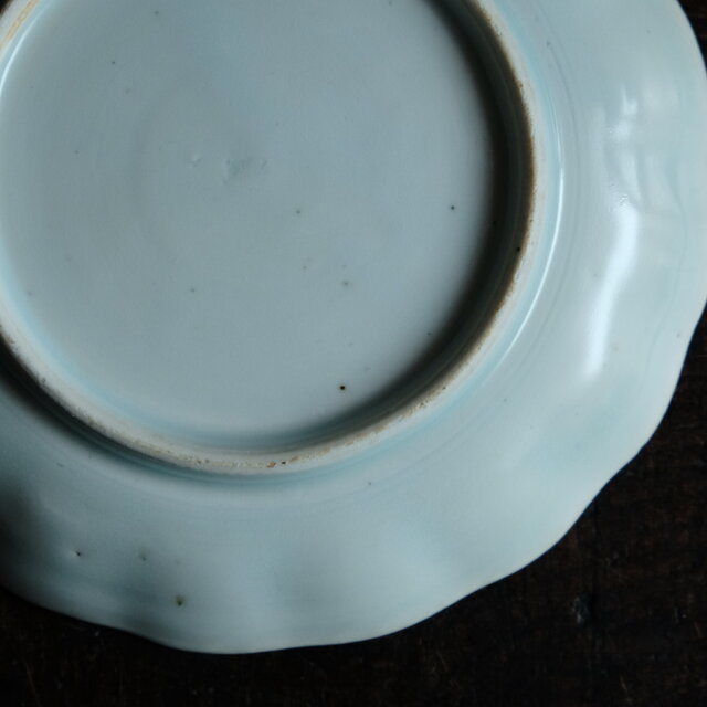 江戸　伊万里錦絵　大皿　蝙蝠　アンティーク　送料込み1006 蝙蝠と果実◇伊万里 蝙蝠文染付中皿 骨董/antiques丁寧な暮らし