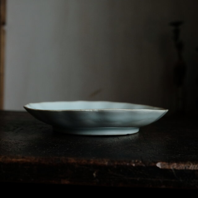 蝙蝠と果実◇伊万里 蝙蝠文染付中皿 骨董/antiques丁寧な暮らし 江戸