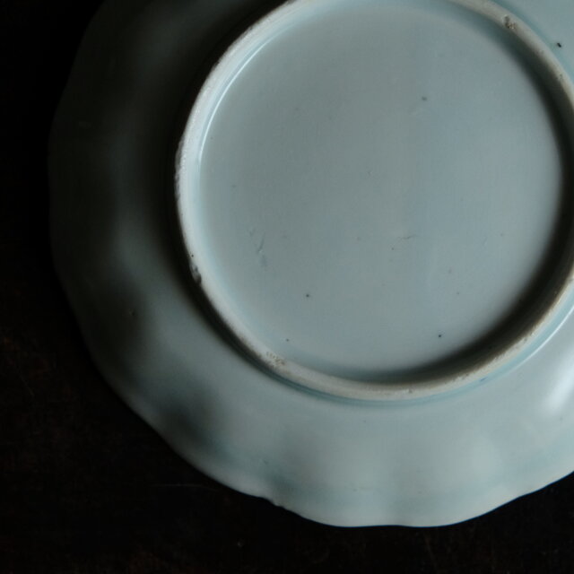 蝙蝠と果実◇伊万里 蝙蝠文染付中皿 骨董/antiques丁寧な暮らし