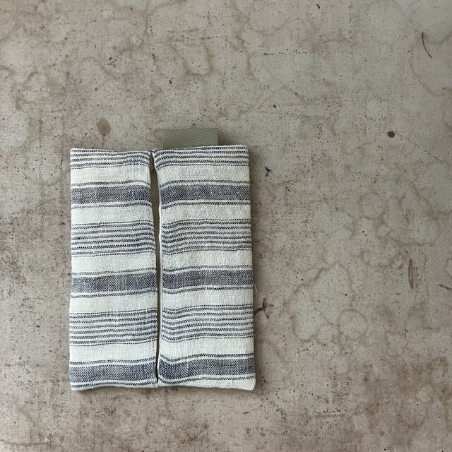 ふんわりストライプのティッシュケース(634)