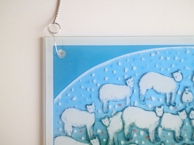 Peace to the world ガラスの壁飾り 羊 ヘルヤ アラビア ARABIA / Helja ヘルヤ peace of the world ガラスの壁飾り 羊