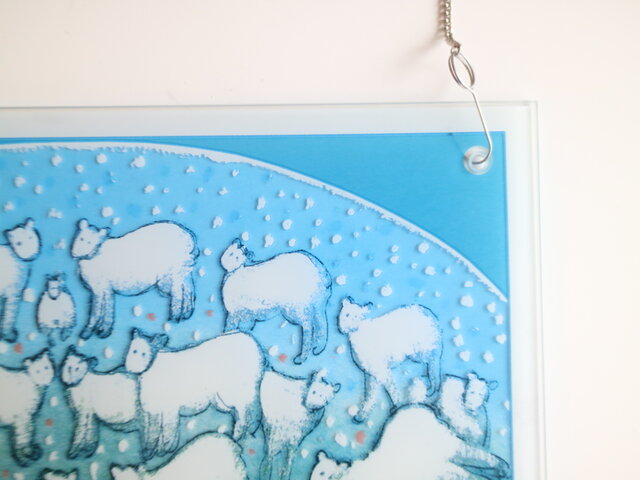 ARABIA / Helja ヘルヤ peace of the world ガラスの壁飾り 羊 No.5614