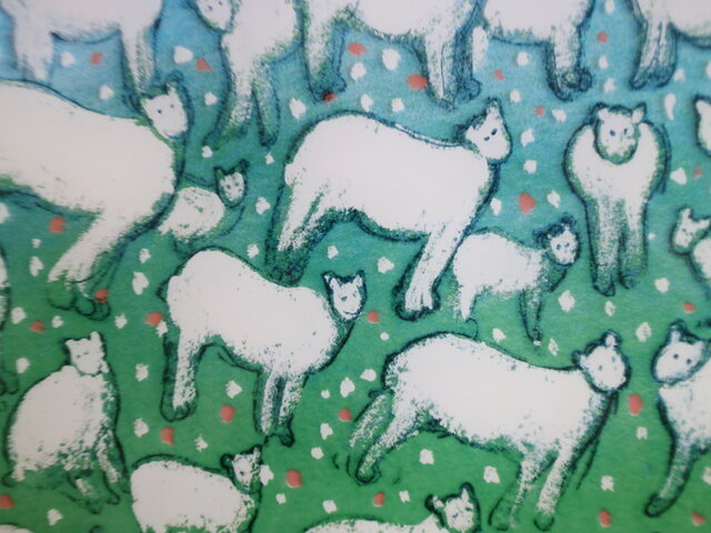 ARABIA / Helja ヘルヤ peace of the world ガラスの壁飾り 羊 No.5614