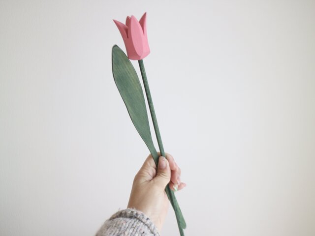 スウェーデンで見つけた木製チューリップ &葉っぱ | iichi 日々の