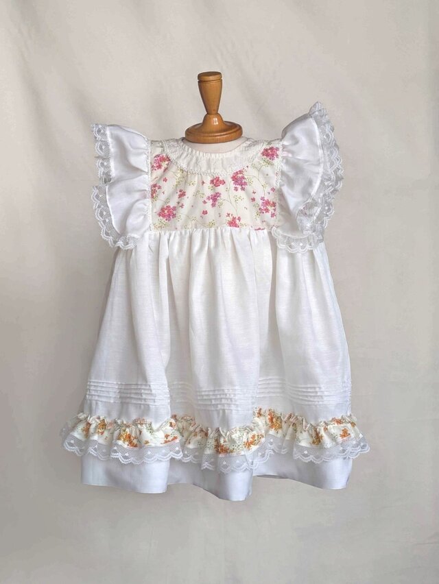 ハンドメイド 95サイズ 北欧風 子供服 ワンピース