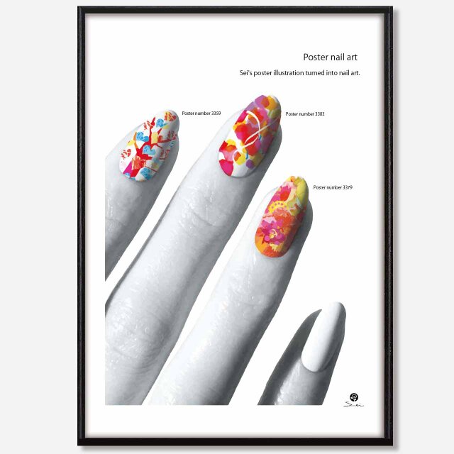 ポスターネイル　送料無料　個性のseiサイト　イラスト　アート　ポスター　アートポスター　A4〜A0　3389