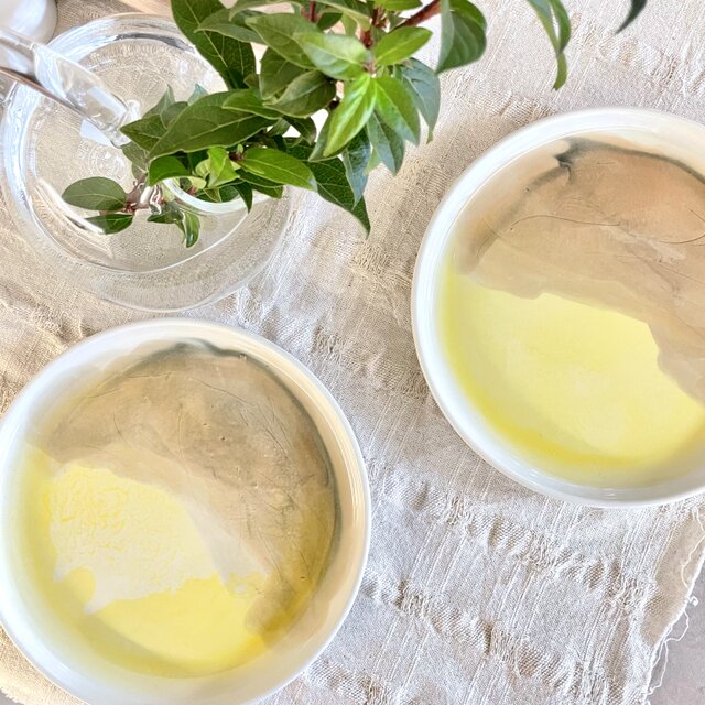 水彩 錆ブラウンイエローラウンドプレート21㎝