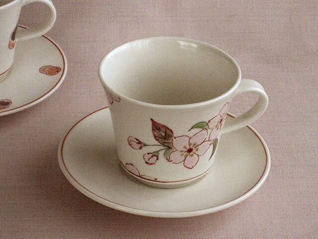 色絵金彩デミタス碗皿 桜の画像1枚目