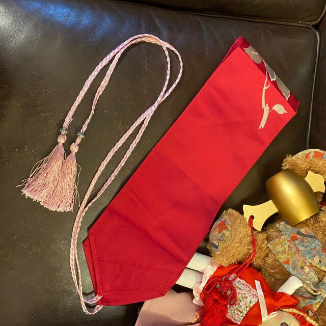 展示品　◇着物リメイク◇  ドッキングワンピース　若草色　ストライプ　ベルト付き 展示品◇着物リメイク◇ ドッキングワンピース若草色ストライプベルト付き