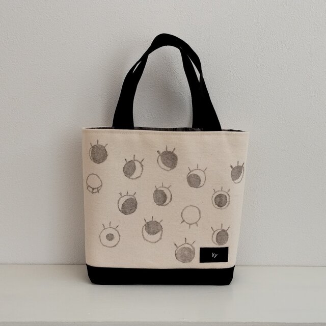 【１点物】墨で描かれたアートなトートバッグ