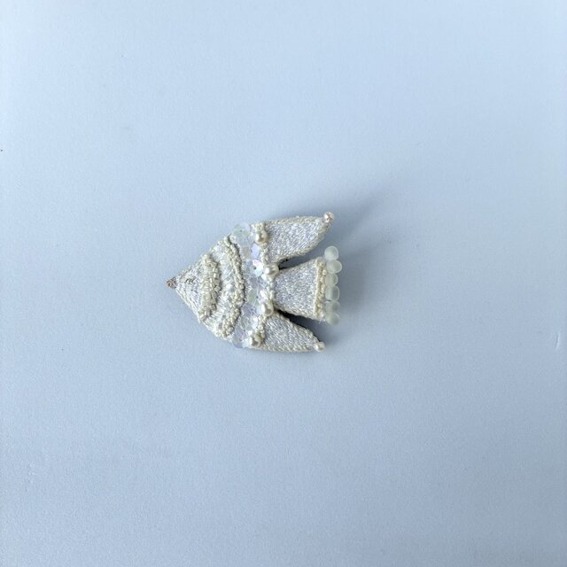 milky white bird