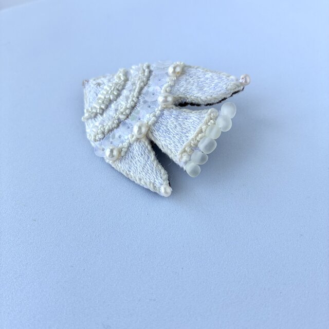 milky white bird