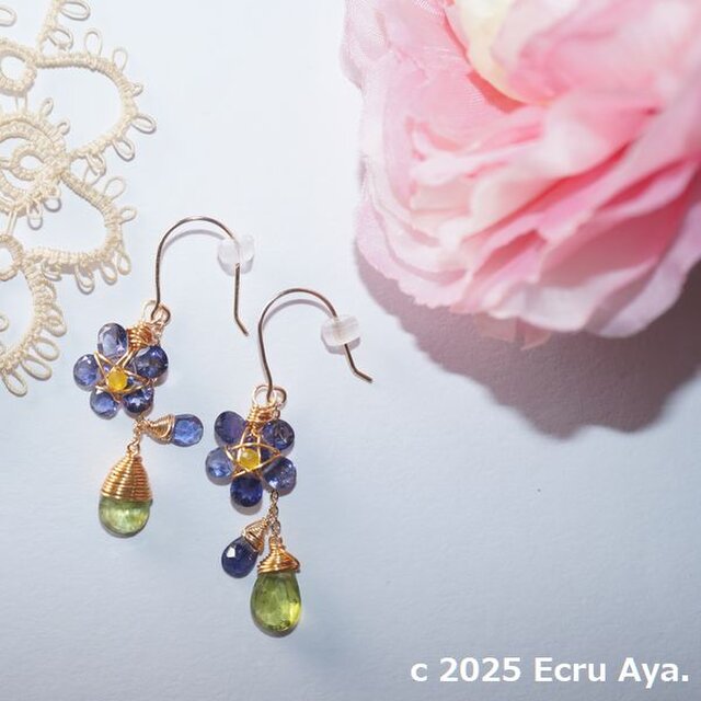 *Love*菫をイメージしたピアス