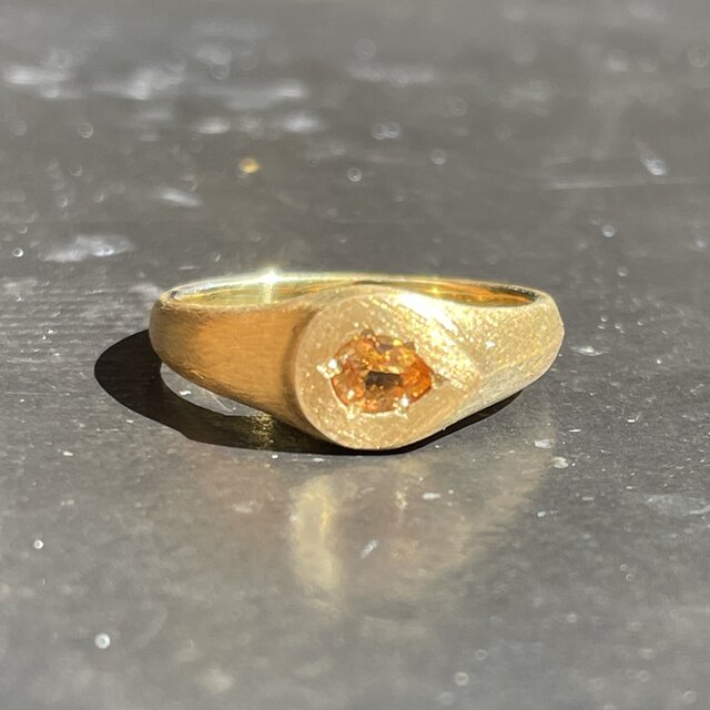 ALPアルプ　カラーストーン　SV925　リング　17号 シグネット　印台 ALPアルプ カラーストーン SV925 リング 17号 シグネット 印台