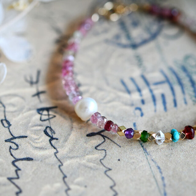 IDEE SHOP Sai Paris 天然石カラフルブレスレット IDEE SHOP Sai Paris 天然石カラフルブレスレット