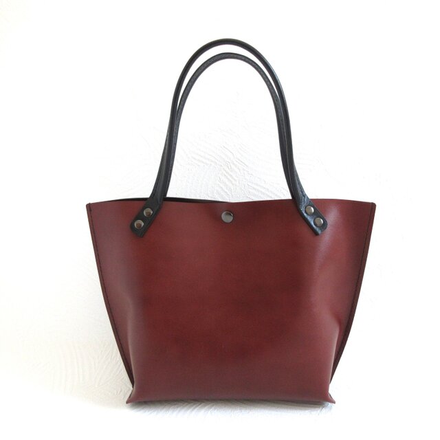 NEWライン♪《牛革》ロングハンドル・底マチワイド・一枚革のミニトート・0604