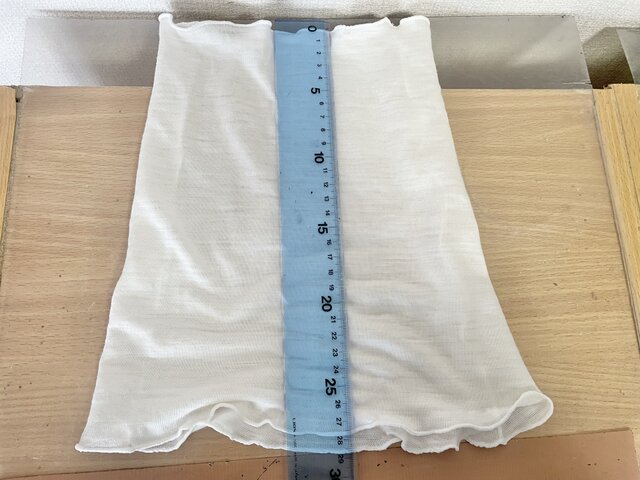 ゆったりやわらかリネン麻100%生成りオフホワイトネックウォーマー  