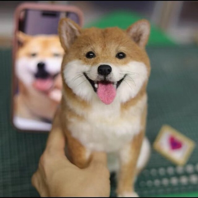 羊毛フェルト犬☆ご確認用 フレームわんちゃん 窓口 羊毛フェルト 犬 オーダー フレーム 額縁 額