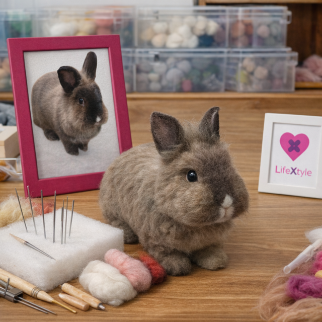 亡くなったうさぎを形に 羊毛フェルト｜写真から作る うちの子 | iichi