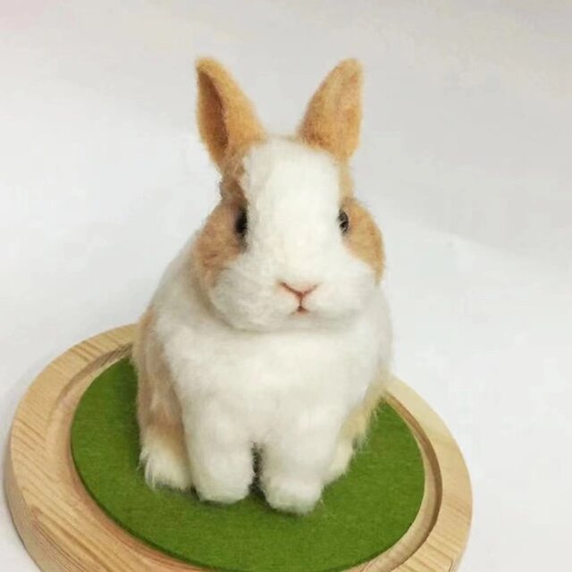 【オーダーメイドペット】 ペット オーダーメイド ぬいぐるみ 羊毛フェルト オーダーメイド ウサギ、うちの子、ペット似顔絵、人形