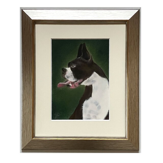 ボクサー（パステル画　原画）