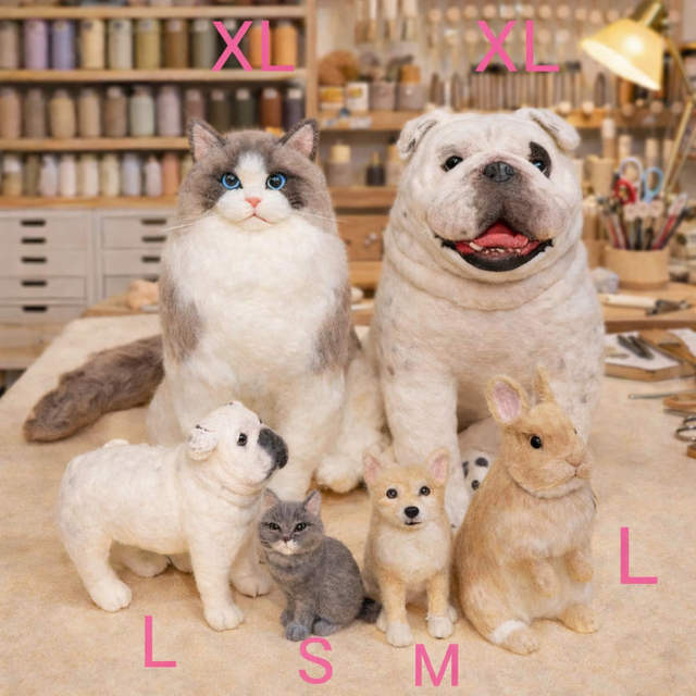 羊毛フェルト そっくり ウサギ オーダーメイド｜写真から作る ペット