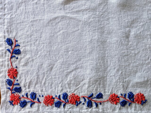 ハンガリー コライカロチャの刺繍 ランチョンマットNo.1 | iichi 日々