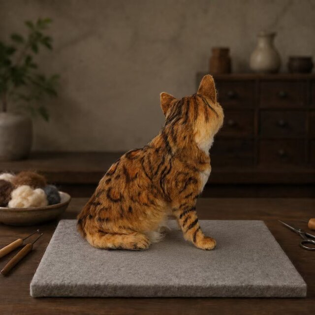 猫の遺影代わりに 羊毛フェルト｜メモリアルドール オーダー | iichi